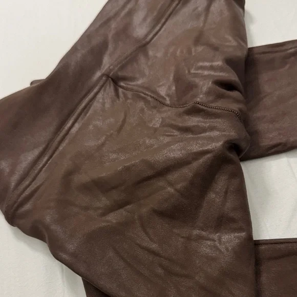 Spanx Faux Leather Leggings - Bronze Metal - Picture 7 of 7